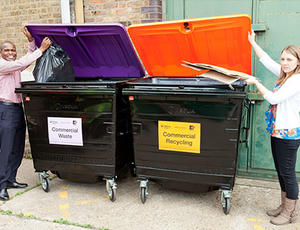 Veolia Haringey commercial waste bins