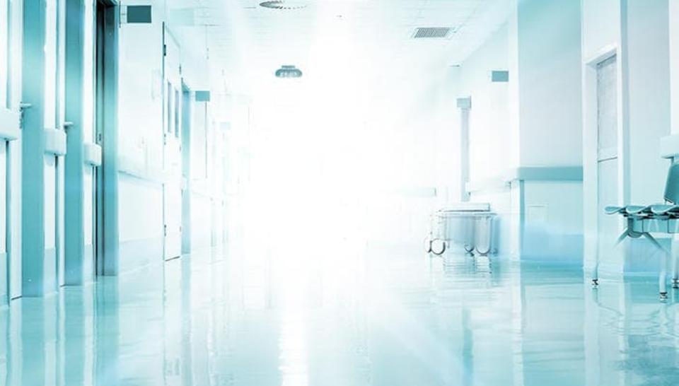 bright hospital ward 