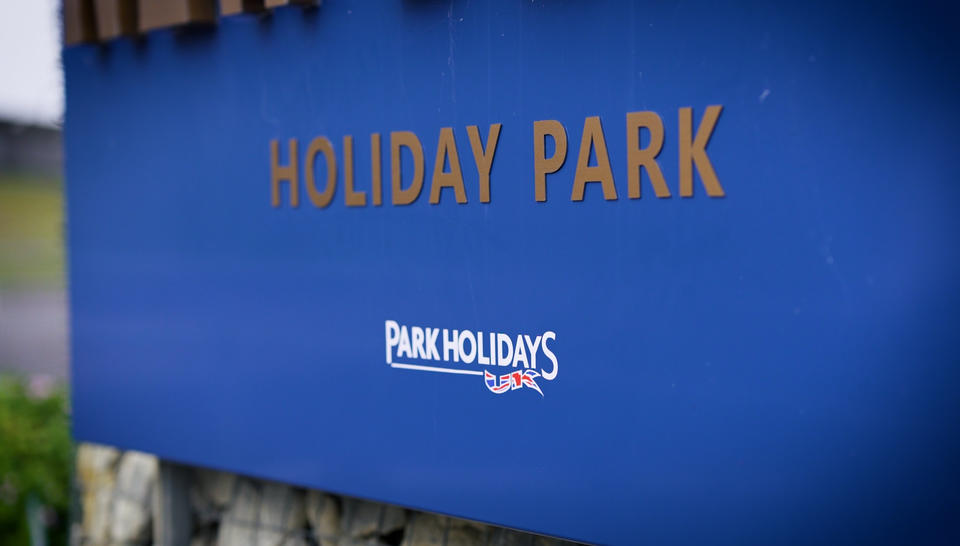 Park Holidays sign and logo