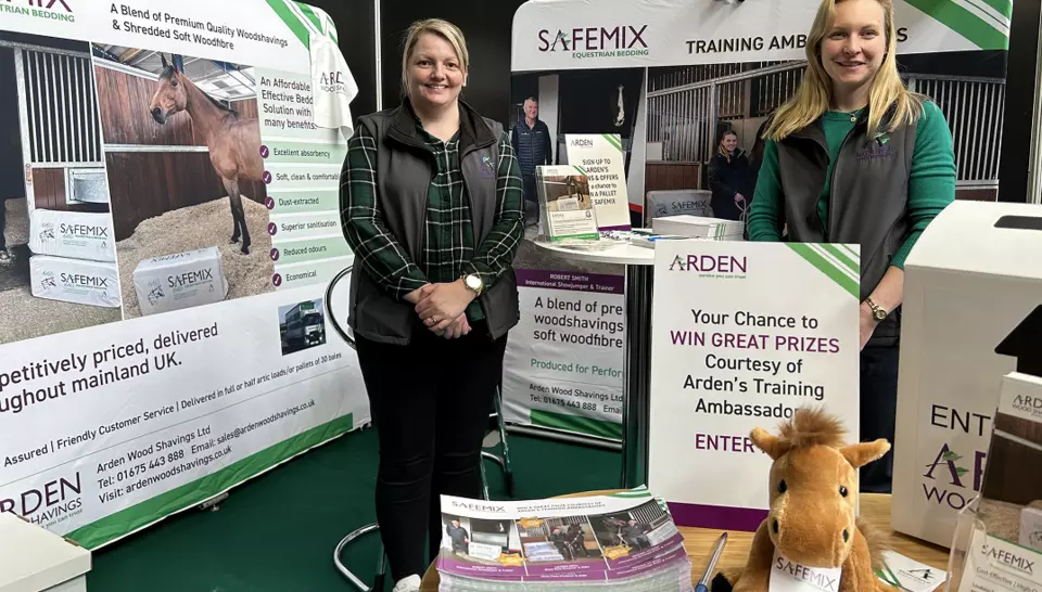 Arden team at the national equine show showcasing their stall 