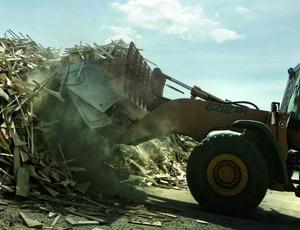 pile of wood 