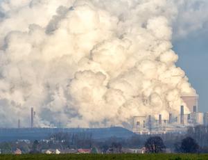 air pollution from a tower 