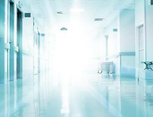 bright hospital ward 