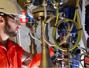 Engineer working on Heat Pumps