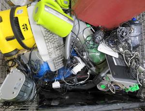 pile of electricals 