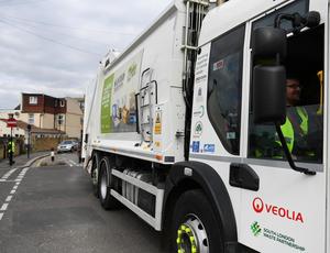 lorry in street 