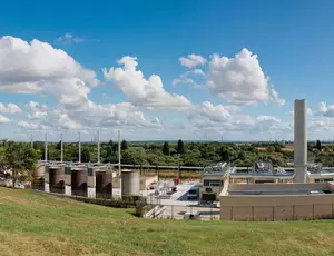 landscape view of a factory 