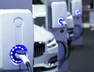 electric cars charging 