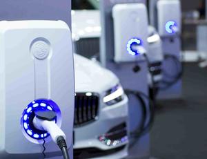 electric cars charging 