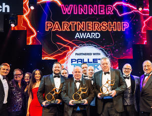 Veolia staff members at Motor Transport Awards 2024