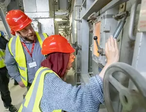 Viewing The ERF’s furnace