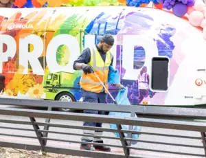 Veolia Pride 2025 clean up
