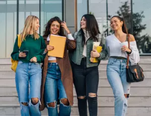 Students at a university