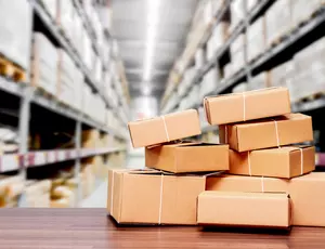 Packages in a warehouse