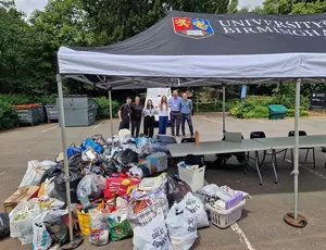 Pass and Pack collection point at the University of Birmingham