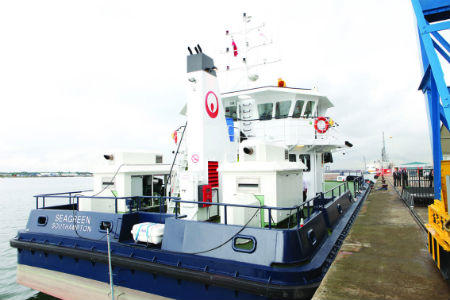 British Antarctic Survey vessel | Veolia UK Antarctic Survey vessel in port | Veolia UK