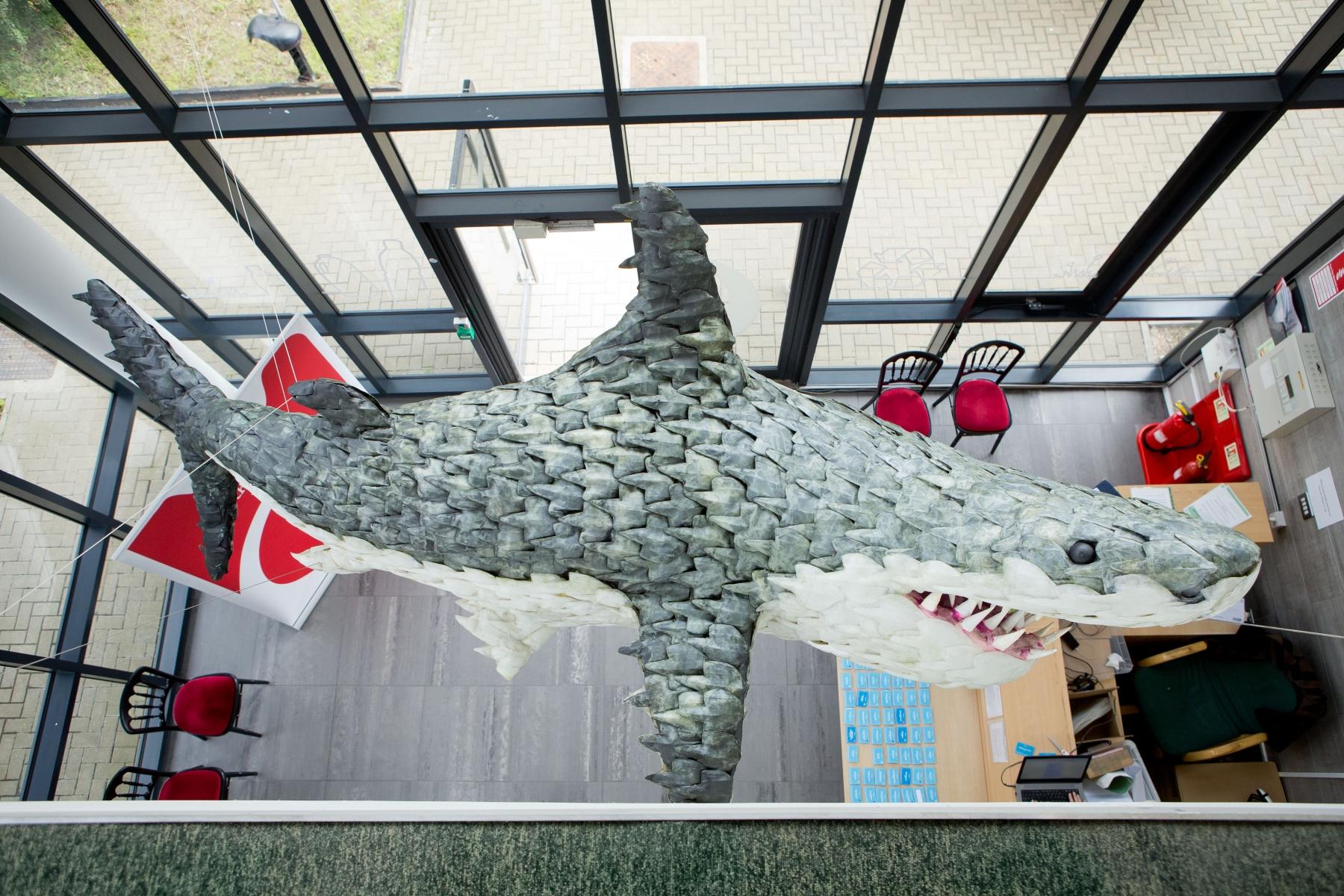 Veolia UK | Bruce the recycled shark in Dagenham