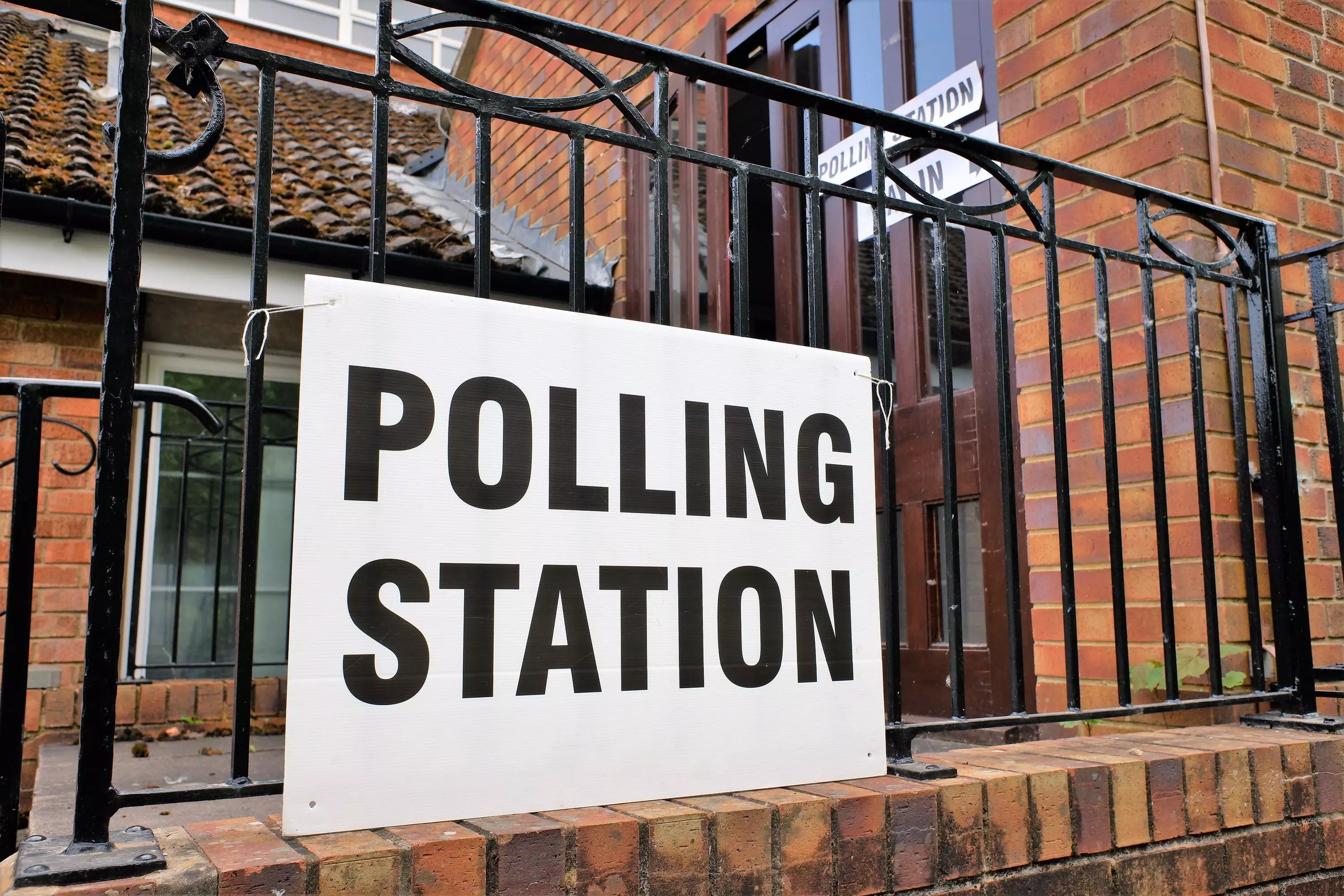 Polling Station sign