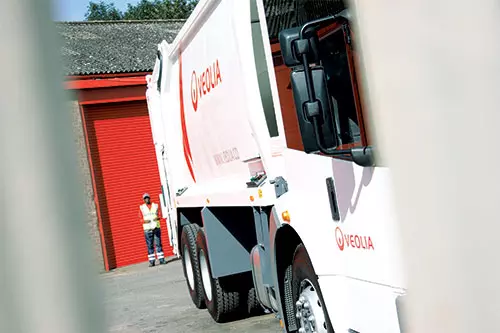 Veolia collection vehicle