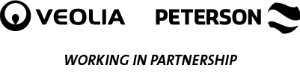 Veolia - Peterson logo white out