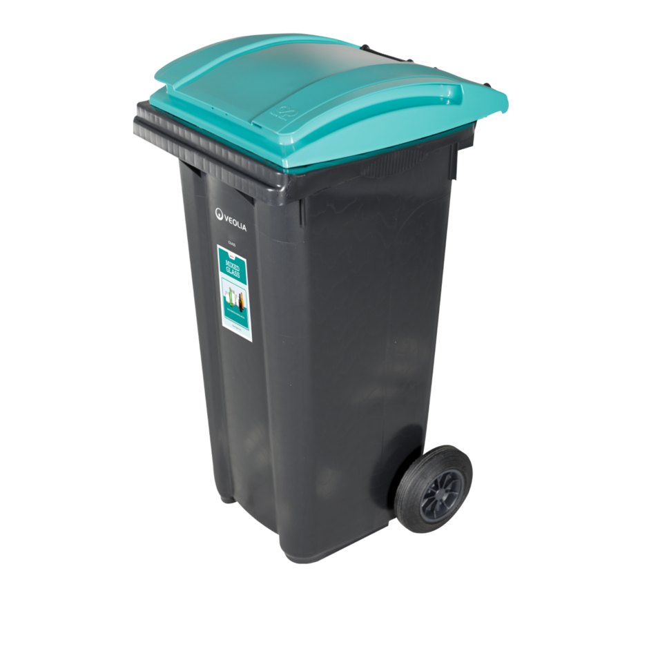 Veolia UK _ 120 Litre External Glass Wheelie Bin