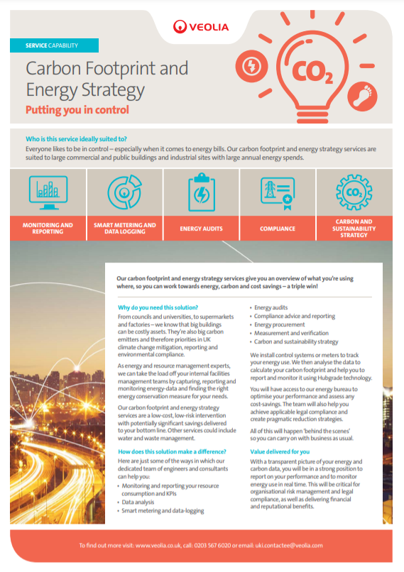 Carbon Footprint and Energy Strategy
