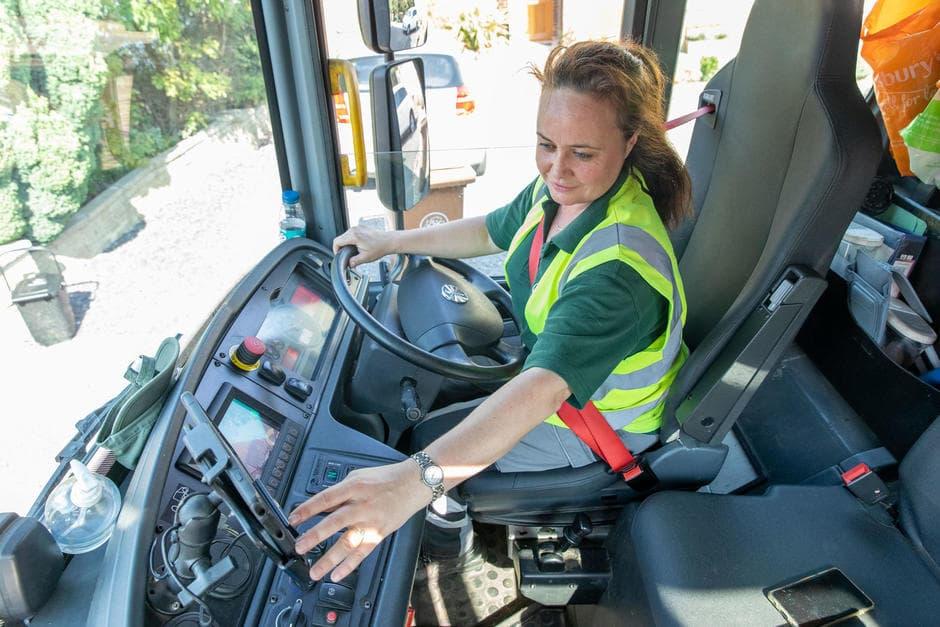 woman driving