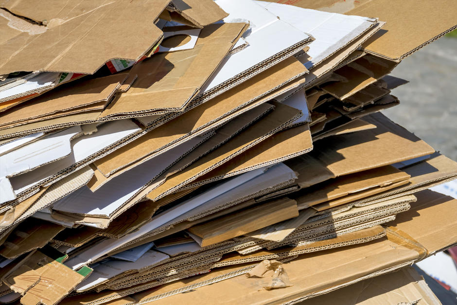 cardboard waste