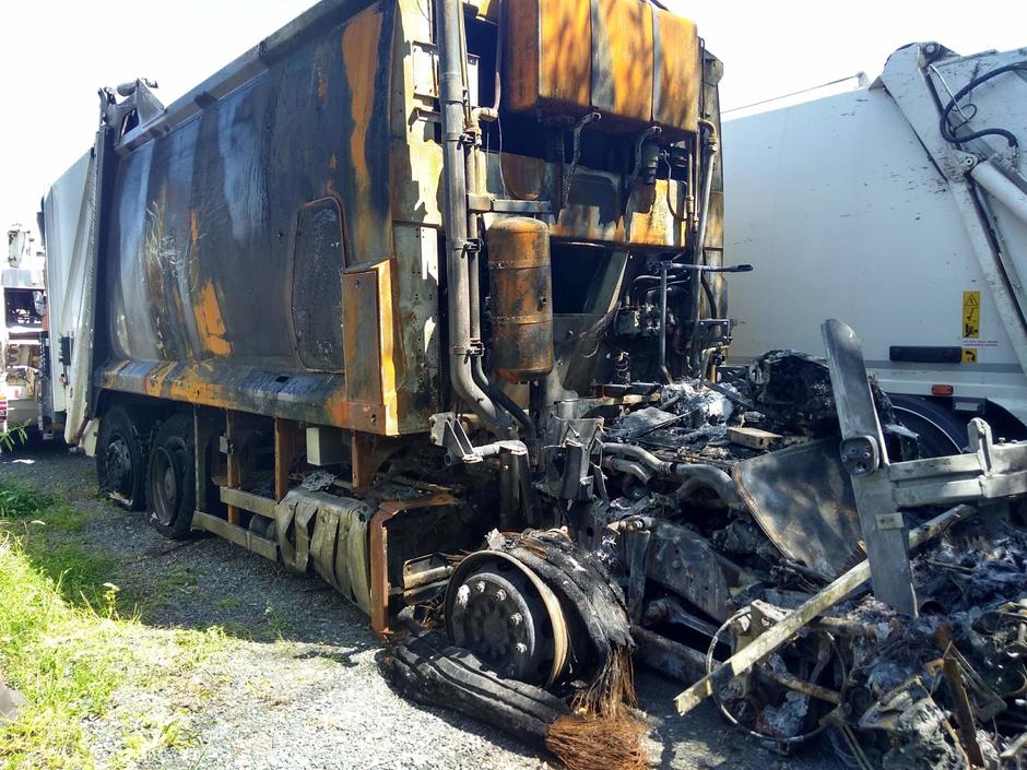 Truck fire