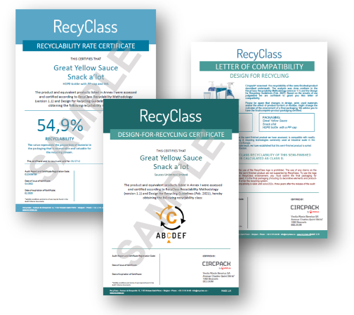 Certification of Recyclability 