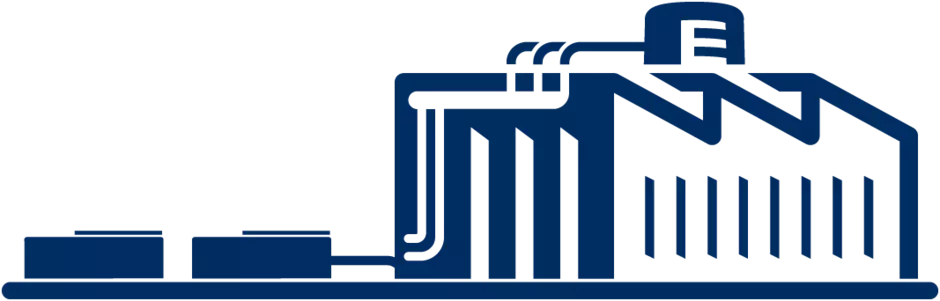 water treatment plant building icon