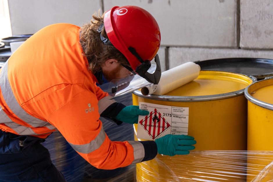veolia chempac worker wearing hard hat