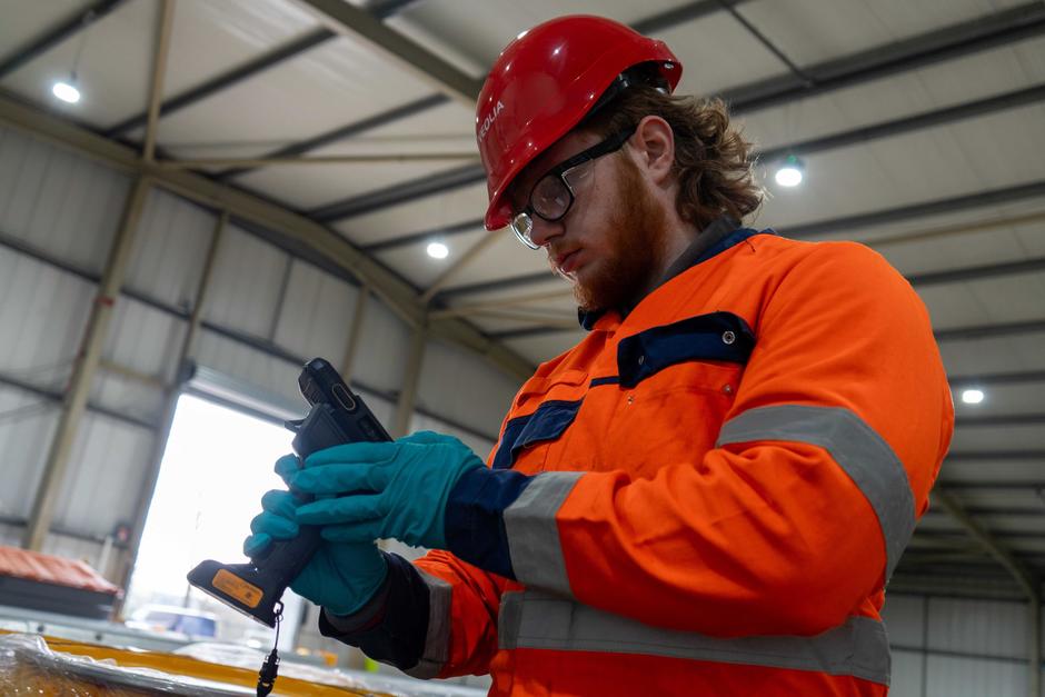 veolia chempac worker wearing hard hat