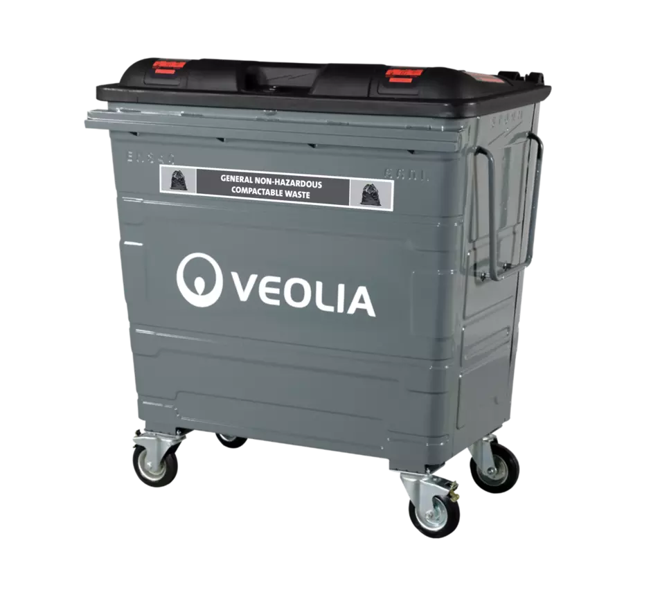 Veolia 1100L Bin