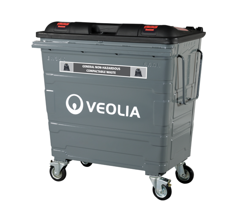 Veolia 1100L Bin