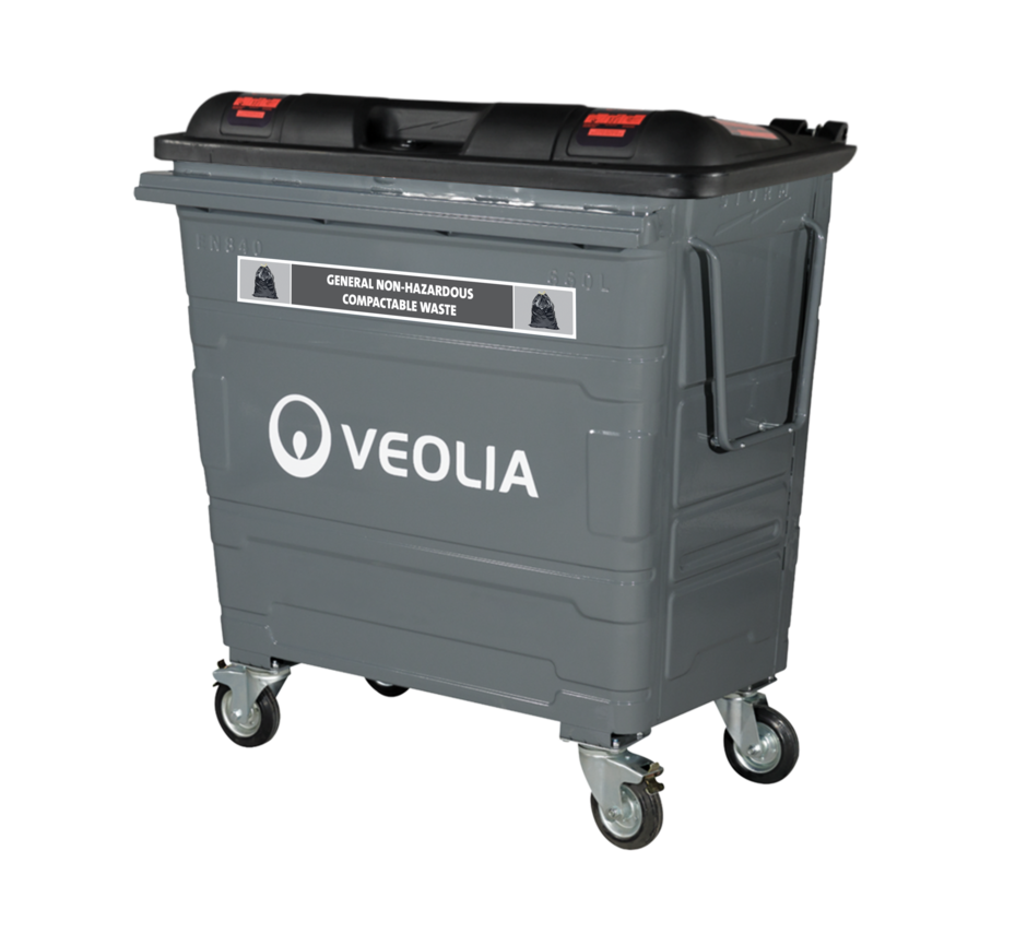 Veolia 660L Bin