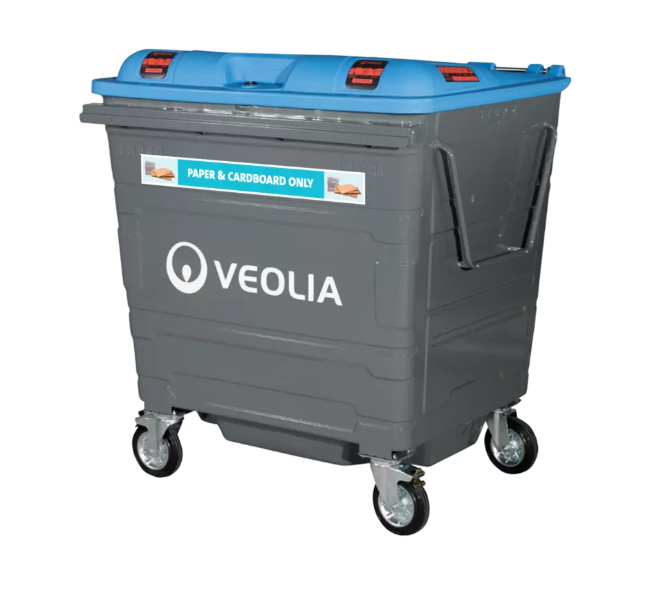 Veolia Cardboard Bin 1100L