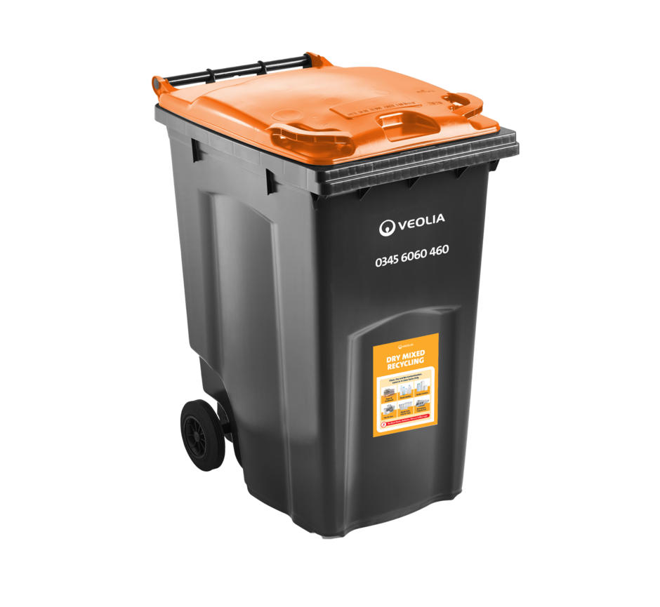 Veolia Dry Mixed Recycling 360L Bin