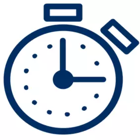 clock timer icon blue