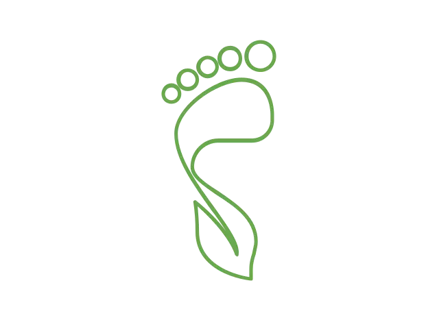 Carbon footprint icon