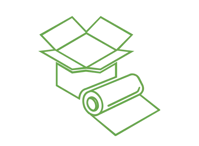 Carboard waste icon