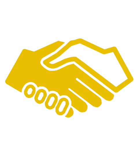 Hands shaking icon