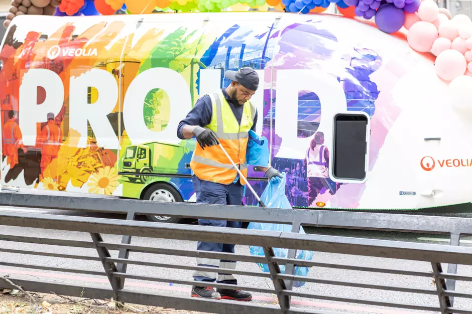 Veolia Pride 2025 clean up