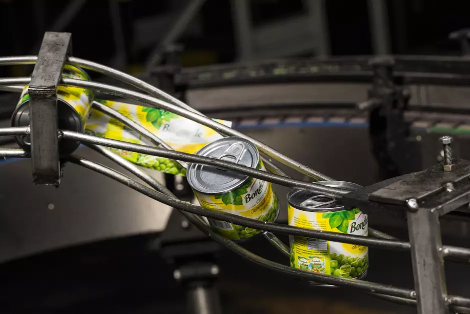 Tinned Food on a production line