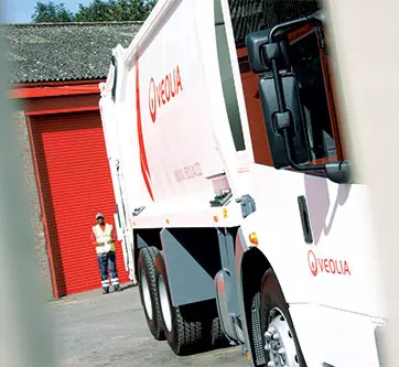 Veolia collection vehicle