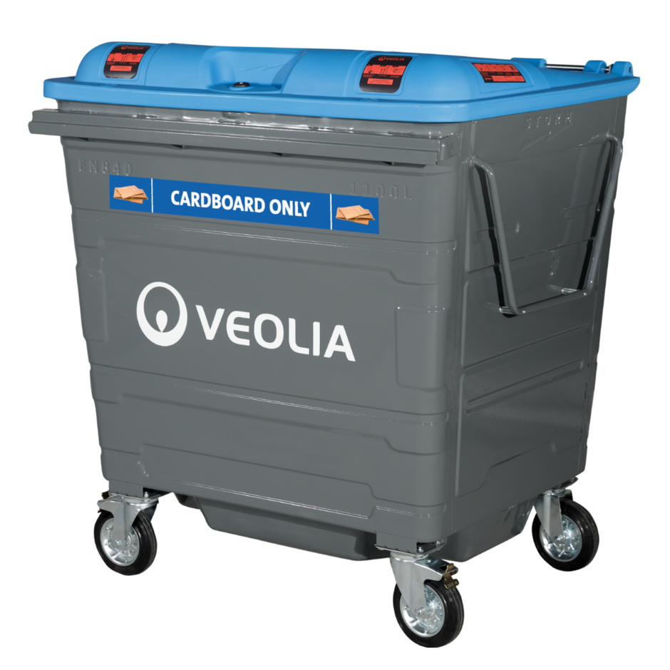 Veolia UK _ 1100 Litre Paper & Card bin