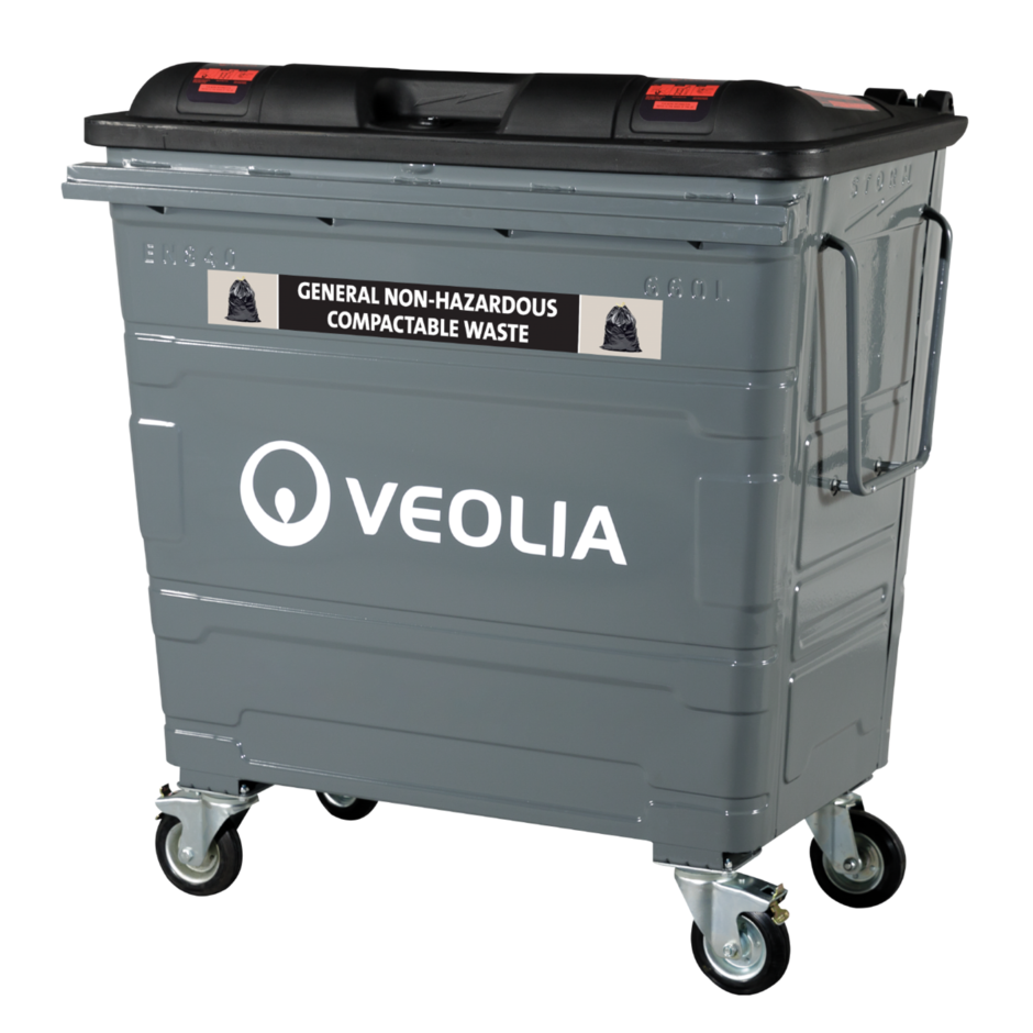 Veolia UK _ 660 Litre General Waste Bin