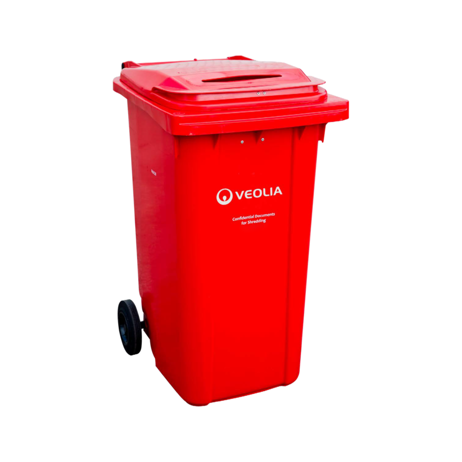 Veolia UK _ Confidential Waste Wheelie Bin