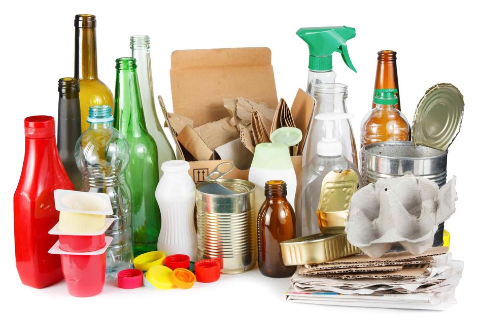 Mixed general recycling and waste