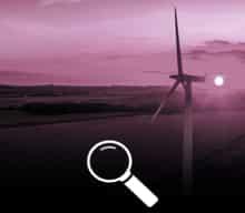 wind turbine in field 